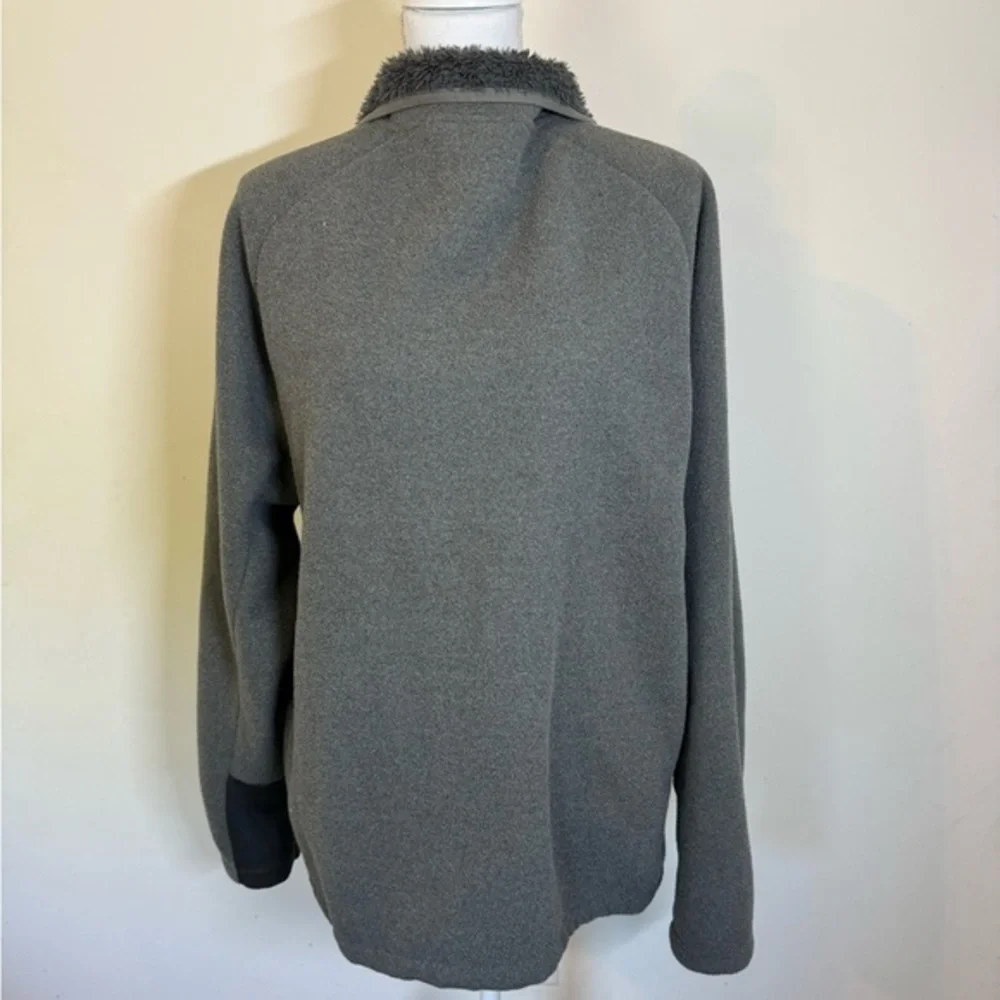 The North Face Men's F14 Black & Gray Long Sleeve Full‎ Zip Fleece Jacket Size L